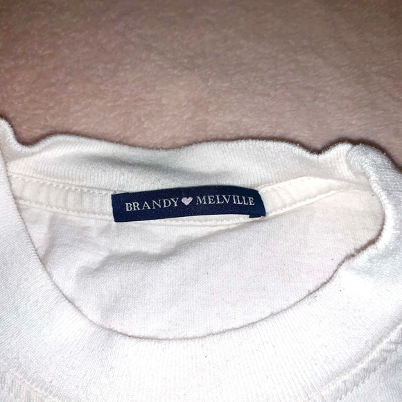 BRANDY MELVILLE Sunflower Embroidered Crop Tee - Picture 2 of 2